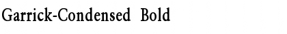 Garrick-Condensed Bold Font