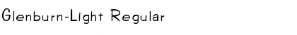 Glenburn-Light Regular Font