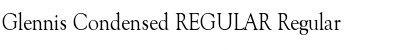 Download Glennis Condensed REGULAR Font