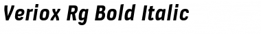 Veriox Bold Italic Font