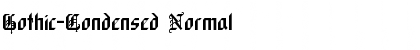 Gothic-Condensed Normal Font