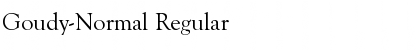 Goudy-Normal Font