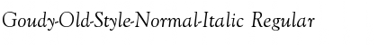 Goudy-Old-Style-Normal-Italic Font
