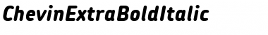 ChevinExtraBoldItalic Font