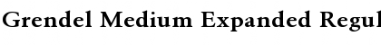 Grendel Medium Expanded Font