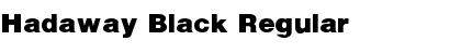 Hadaway Black Regular Font