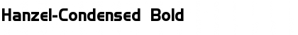 Hanzel-Condensed Bold Font