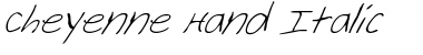 Cheyenne Hand Italic Font
