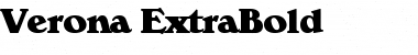 Download Verona-ExtraBold Font