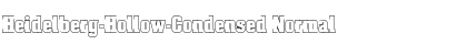Heidelberg-Hollow-Condensed Normal Font