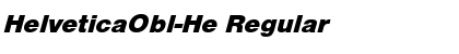 HelveticaObl-He Regular Font