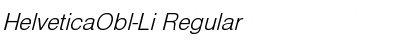 HelveticaObl-Li Font