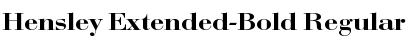 Hensley Extended-Bold Font