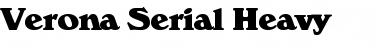 Download Verona-Serial-Heavy Font