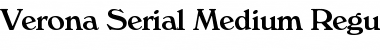 Verona-Serial-Medium Regular Font