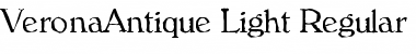 VeronaAntique-Light Regular Font