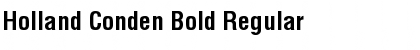 Holland Conden Bold Font