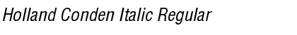 Holland Conden Italic Font