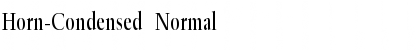 Horn-Condensed Font