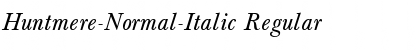Huntmere-Normal-Italic Font