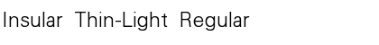 Insular Thin-Light Regular Font
