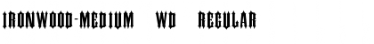 IRONWOOD-Medium Wd Regular Font