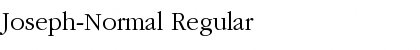Joseph-Normal Regular Font