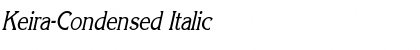 Keira-Condensed Italic Font