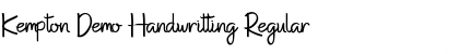 Download Kempton Demo Handwritting Font