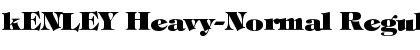 kENLEY Heavy-Normal Font
