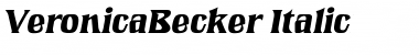 VeronicaBecker Italic Font