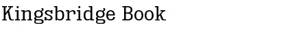 Kingsbridge Book Font