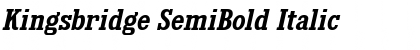 Kingsbridge SemiBold Italic Font