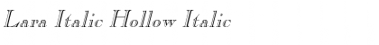 Lara Italic Hollow Font
