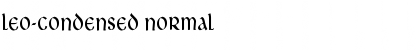 Leo-Condensed Normal Font