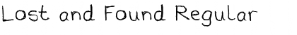 Lost and Found Regular Font