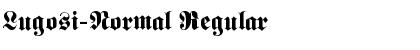 Lugosi-Normal Regular Font