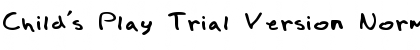 Child's Play Trial Version Font