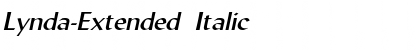 Lynda-Extended Italic Font