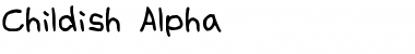 Childish Alpha Font