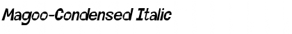 Magoo-Condensed Italic Font