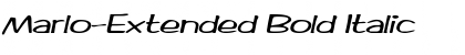 Marlo-Extended Bold Italic Font