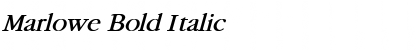 Marlowe Bold Italic Font