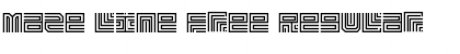 Maze Line Free Regular Font