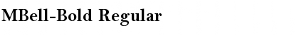 MBell-Bold Regular Font