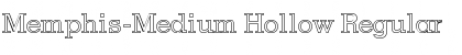Memphis-Medium Hollow Regular Font