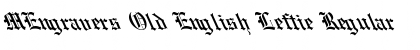 MEngravers Old English Leftie Font