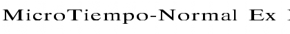 MicroTiempo-Normal Ex Font