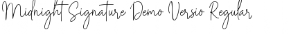 Midnight Signature Demo Versio Regular Font