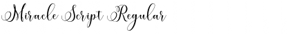 Miracle Script Regular Font